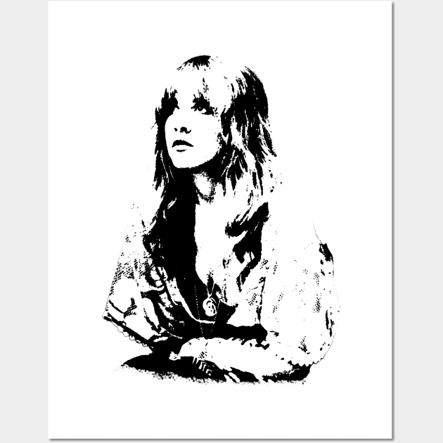 Stevie Nicks pop art portrait Wall Art by phatvo